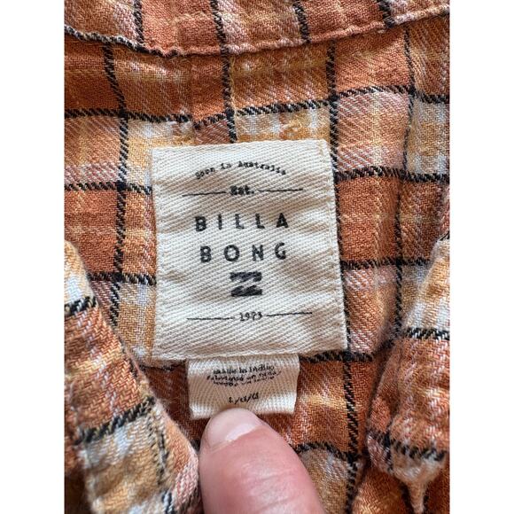 Billabong Womens Best Time Flannel Long Sleeve Shirt LARGE - Picture 9 of 13